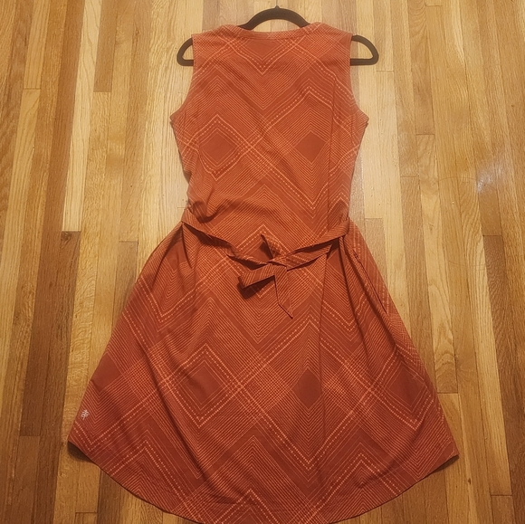 Royal Robbins Small Elegant Red Orange Sleeveless Dress - Picture 3 of 7